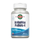 KALのAcdophilusのProBiotic-4、500,000,000 CFUsの4つのProbioticの緊張、女性のためのProbioticsおよび人、凍結乾燥させていた、L.のacofophilus、L.のbulgaricus、S.の熱血症、B.のbifidum、100のサービング、100の野菜