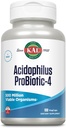 KALのAcdophilusのProBiotic-4、500,000,000 CFUsの4つのProbioticの緊張、女性のためのProbioticsおよび人、凍結乾燥させていた、L.のacofophilus、L.のbulgaricus、S.の熱血症、B.のbifidum、100のサービング、100の野菜