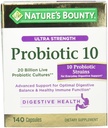 Nature's Bountyの超強さのプロバイオティック10、140のカプセル
