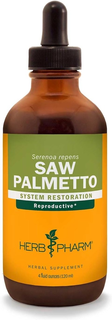 Herb Pharmは前立腺サポートのためのPalmettoの果実の液体のエキスを- 4 Ounce見ました