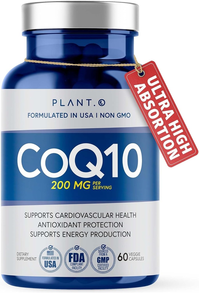 CoQ10 200mg Softgels の現在の急速な解放の補酵素Q10 の 中心の補足、エネルギー生産、免疫サポート 概要60の液体のカプセル