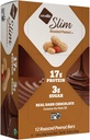 NuGo スリム ダーク チョコレート ローストピーナツ、16g タンパク質、2g 砂糖、7g 繊維、ロー ネット 炭水化物、ケト フレンドリー、グルテンフリー、12 カウント