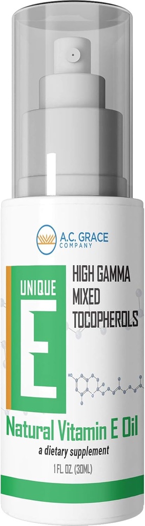 ユニークなE A.C.グレースカンパニー、混合トコフェロール濃縮液、1 fl oz(30 ml)