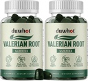 Valerian Root Gummy、睡眠とストレスの救済のための有機Valeian Root、大人のためのChamomile花、子供フレンドリー、Apple Flavor、120カウントの強化