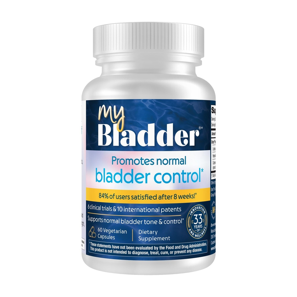 純度プロダクトによるMyBladderサポート方式 - 男性および女性のための正常なぼうこう制御、強さ、調子及び尿路面電車の健康を促進して下さい - 臨床的に840mg特許を取られたブレンド- 60のベジキャップ (1)