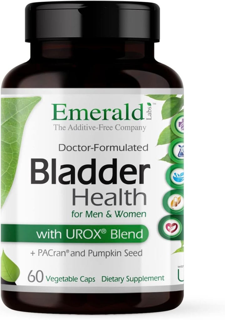 EMERALD LABS Bladder Health - Cranberry Extract Supplement with Pumpkin Seed Extract & Horsetail - Offers Urinary Tract Support* - 60 Vegetable Capsules (30-Day Supply)