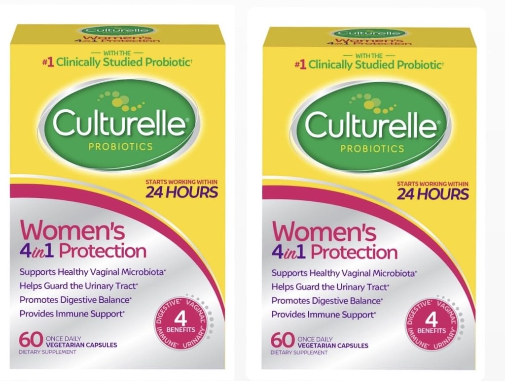 女性のためのCulturelleの女性の健康なバランスの毎日のプロバイオティクス-サポート消化器、腟および免疫の健康、機会の Diarrhea、ガス及び膨脹-非GMO 60ct (2 -パック) (2)