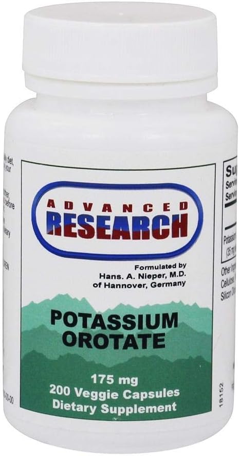 Potassium Orotate 175 Milligrams 200 Veg Capsules
