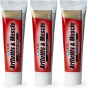 ケアすべてのカプサイシン関節炎、筋肉、および関節クリーム1.5オンス。 (3パック)、腰痛、捻挫、緊張、関節炎からの痛みや痛みの軽減。 フレグランスフリー