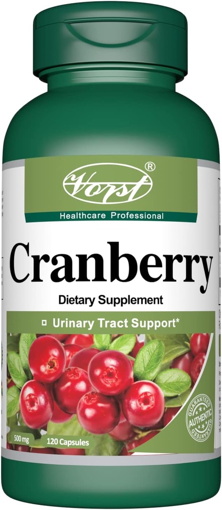 Cranberry 500mg with 12:1 Extract Ratio (6000 Raw Extract Equivalent) 120 Capsules | Healthy Urinary Tract Support | Supports Healthy Digestion...