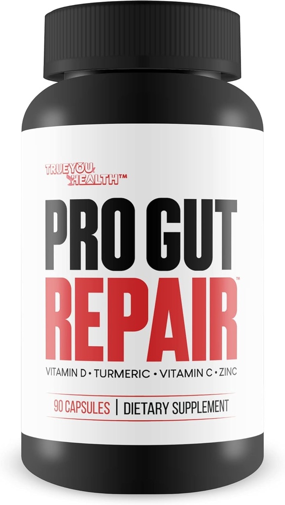 Pro Gut 修理 - Leaky Gut 修理補足 - 高繊維の自然な方式 w/ビタミン C 及びビタミン D - ターメリック - 亜鉛 Gut のライニング修理サポート - 消化器の健康を促進して下さい