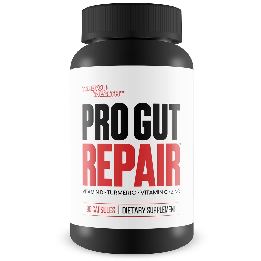 Pro Gut 修理 - Leaky Gut 修理補足 - 高繊維の自然な方式 w/ビタミン C 及びビタミン D - ターメリック - 亜鉛 Gut のライニング修理サポート - 消化器の健康を促進して下さい