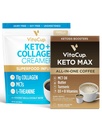 VitaCup Keto Max Coffee ポッド 18ct & Keto Creamer 10oz