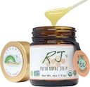 Greenbow Organic Fresh Royal Jelly - 100% USDA認定オーガニック、非GMO、ハラール、ピュア、グルテンフリー - ほとんどの栄養パック - (113g)
