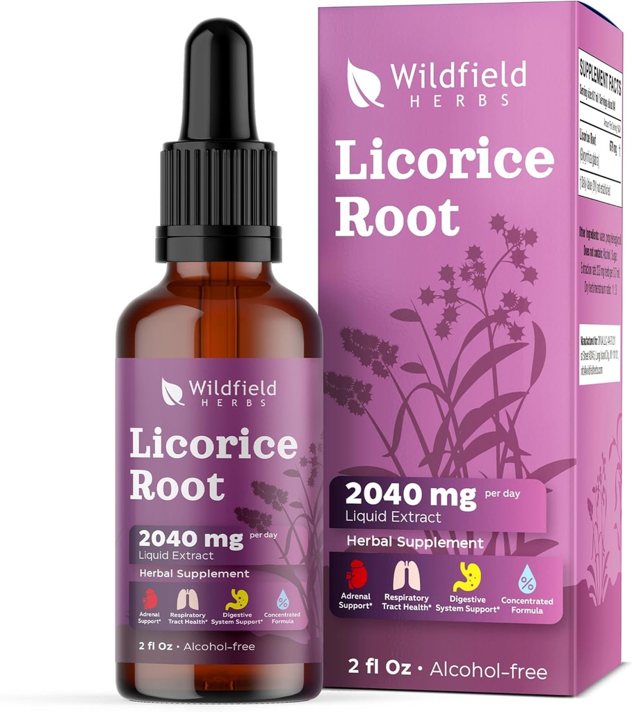 Licoriceの根のエキスは2000mg (Glycyrrhizaのglabra L.)を低下させます 草の補足はカプセル、1か月の供給、84のサービング、アルコールなしのチンブ - 2 Oz、1のパックよりよく吸収します