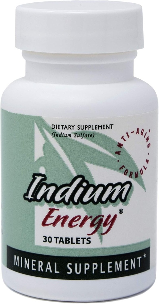 EAST PARK Research - Indium Energy - All Natural Indium Powerful Anti-Aging Support - Helps Increase Energy and Supports Mental Clarity, Sleep, Joints and Overall Sense of Well-Being (30 Count)