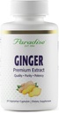 Paradise Herbs Premium Ginger Extract for Digestive Health, Super Potent, Ultra Pure, Vegan, Non-GMO, Gluten Free, 60 Vegetarian Capsules
