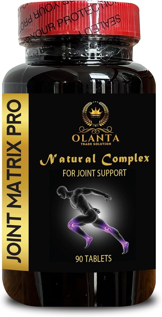 JOINT MATRIX PRO - グルコサミン硫酸塩、ジョイント&マッスルサポートのためのマルチサプリメント、ジョイントモビリティ、ニーサポート、男性と女性のための軟骨、L-ヒスチジン - 1ボトル