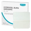 Dimora Hydrogel Burn Dressing 4 "x 4" - マイナーバーニング&ウインドドのためのインスタント冷却救済を焼くと、モイストバーンパッドを1st-2度焼く、カット、研磨(10カウント)