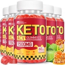 Keto ACVグミー - 女性男性のための1500MG ACV Ketoグミー - アップルサイダーバインガーと母親、プロバイオティクス、ビタミンB6 B12 - ビーガン&非GMO、5パック