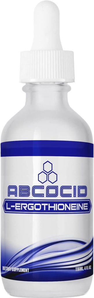 L-Ergothioneine Liquid Supplement 490 mg, 4 Oz Liquid, 240 Servings, Made in USA, Quick Absorption, Quality Potent Ingredients, Non-GMO, GMP Certified, Cruelty-Free Products