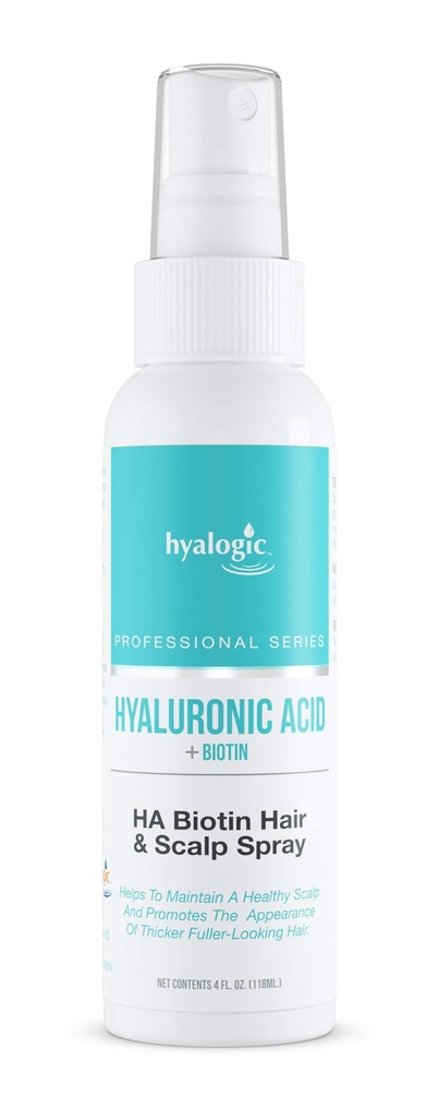 Hyalogic Biotinの毛の成長はHyaluronic酸とスプレー-毛を薄くするための専門の毛プロダクト-健康な頭皮の加水、非GreasyのVolumizing毛プロダクト(4 Flのoz)スプレーします