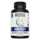 Zhou Driftoff - 自然は睡眠補助金、Valeian Root & Melatonin for Sleep for Men & Women、Gaba & Chamomileと大人のためのカルム睡眠補助金をリラックス - 60 Veggie Capsule