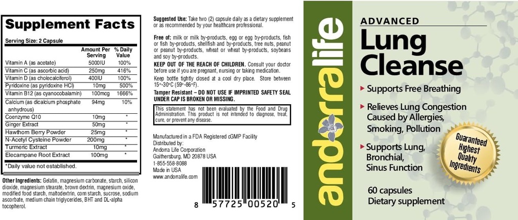 Andorralifeの高度の肺の清潔