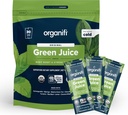 Organifi:GOパック - 緑ジュース - オーガニックスーパーフードサプリメントパウダー - 30トラベルパック - オーガニックビーガングリーン - Hydrates and Revitalizes