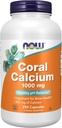 NOW Foods Supplements, Coral Calcium 1,000 mg, Bone Health*, Healthy pH Balance*, 250 Veg Capsules