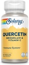 SOLARAY Quercetin、Bromelain&ビタミンC、60ベジキャップ