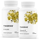 THORNE - 骨の健康バンドル - ビタミンD3&ビタミンK - 健康な骨、歯筋肉、心血管、免疫機能をサポート - 30〜60サービング