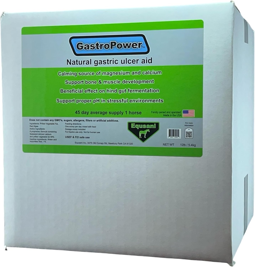 Equsani GastroPower Digestible Free Fatty Acid Feed Concentrate for Horses
