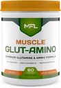MFL Muscle Glut-Amino | Glutamine Complex | Amino Complex | 0 Sugar | Sweetened with Stevia | All-Natural | 60 Servings (Natural)