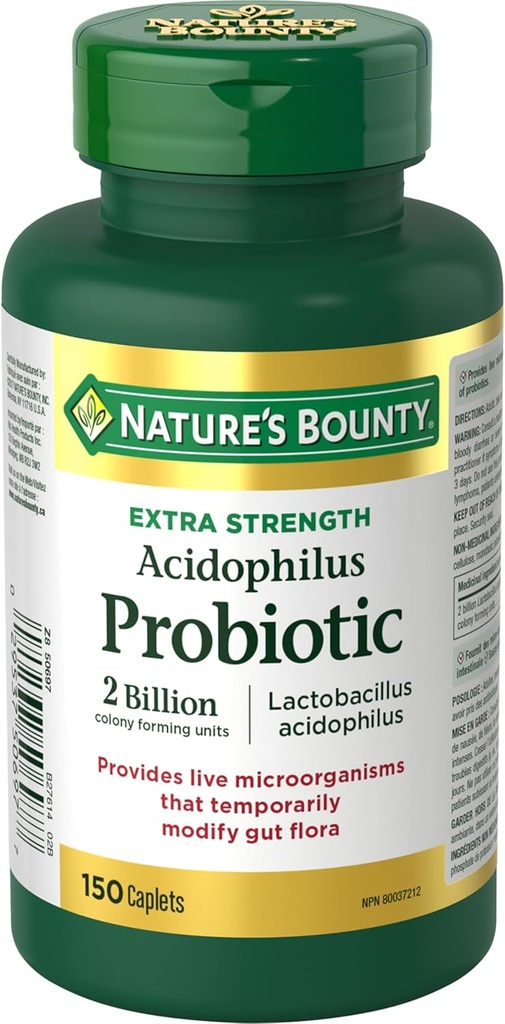 Nature's Bounty Acidophilus Probiotic 2 Billion, 150 キャレット