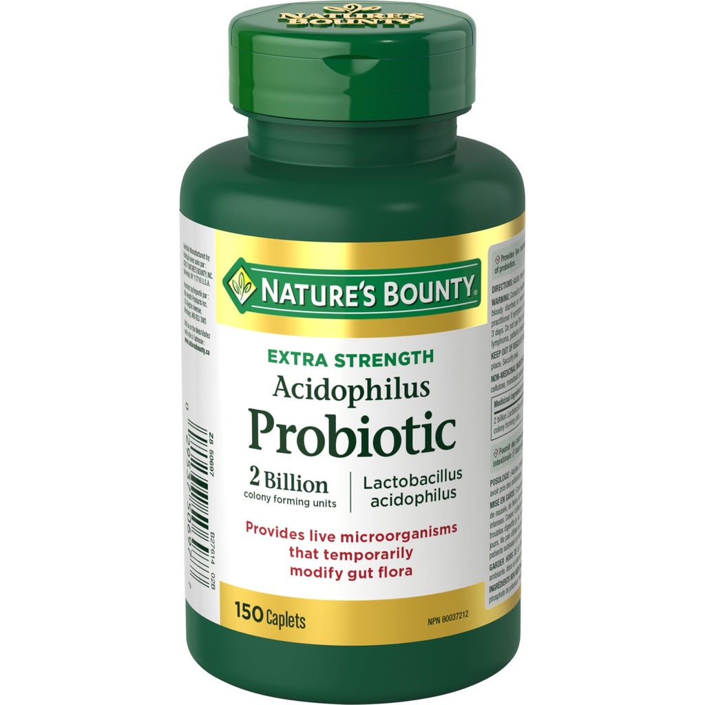 Nature's Bounty Acidophilus Probiotic 2 Billion, 150 キャレット