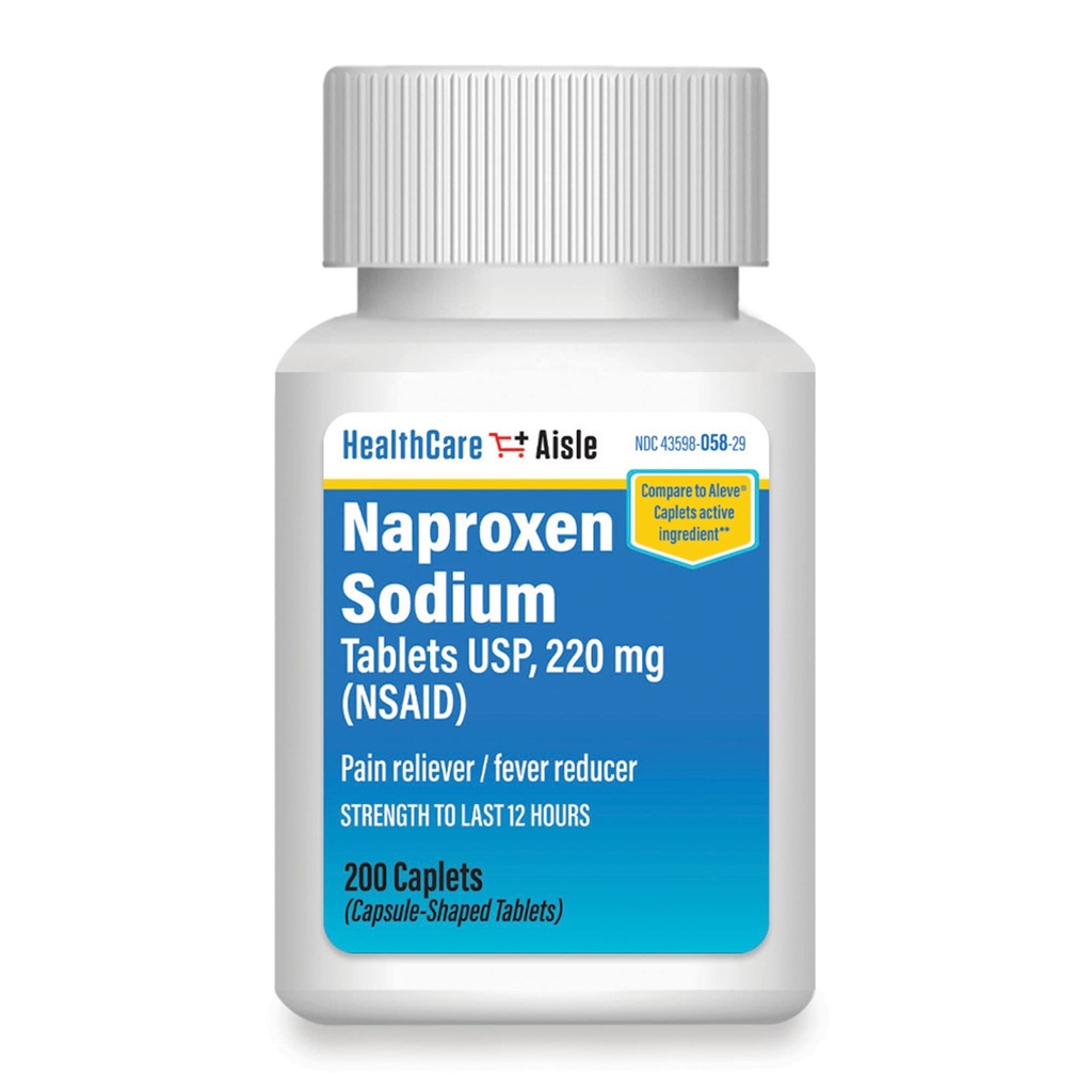 HealthCareAisleのNaproxenナトリウム、220のmg - 200の小冊子-痛みのRelieverおよびファーバーの減力剤、救助の12時間まで