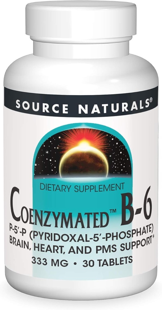 源のNaturals Coenzymated B-6は、健康な神経系*、333mg - 30のタブレットを促進します