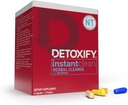 Detoxify - インスタントクリーン - 4カプセル - 専門的に処方されたハーブデトックスカプセル - Metaboost、ミルクアザミエキス、Uva Ursi&Ginsengエキスで強化 - プラスステッカー