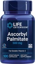 ライフエクステンションAscorbyl Palmitate 500mg - 免疫サポートと長寿のための脂肪溶性ビタミンCサプリメント - 水溶性グルテンフリー、非GMO、ベジタリアン - 100カプセル