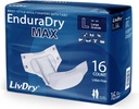 LivDry EnduraDry Tabsの最高の大人のおむつ、最大12時間、超吸収性Incontinence Underwear、漏出保護報告書、大、16パック