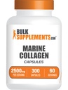 BulkSupplements.com マリンコラーゲンカプセル - 魚のコラーゲンサプリメント、女性と男性のためのコラーゲン - 加水分解コラーゲン、グルテンフリー、給餌ごとに5カプセル、300カプセル(パッケージ1)