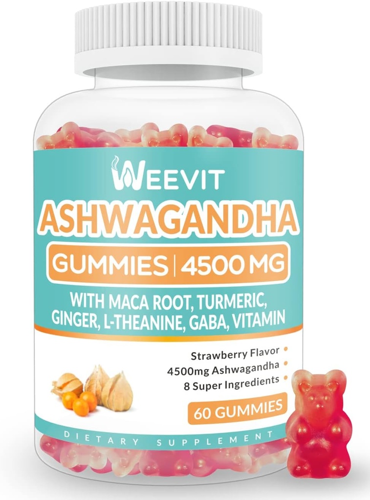 砂糖は女性及び人のためのAshwagandhaのグミ、マカの根の粉が付いているAshwagandhaのグミを放します