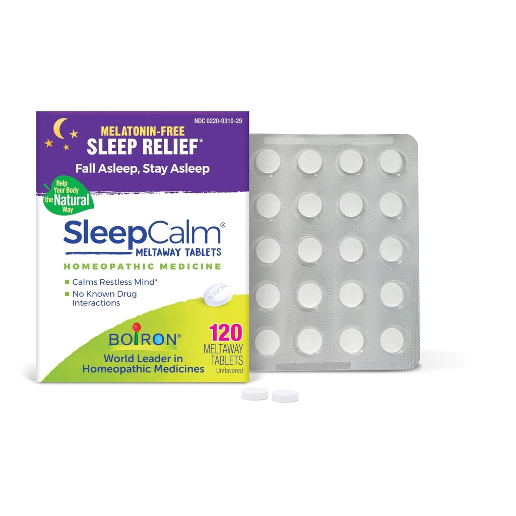 Boiron SleepCalmは、深み、リラックス、残りの夜間の睡眠のための睡眠補助金を錠剤にします - Melatonin-Freeと非習慣形成 - 120カウント