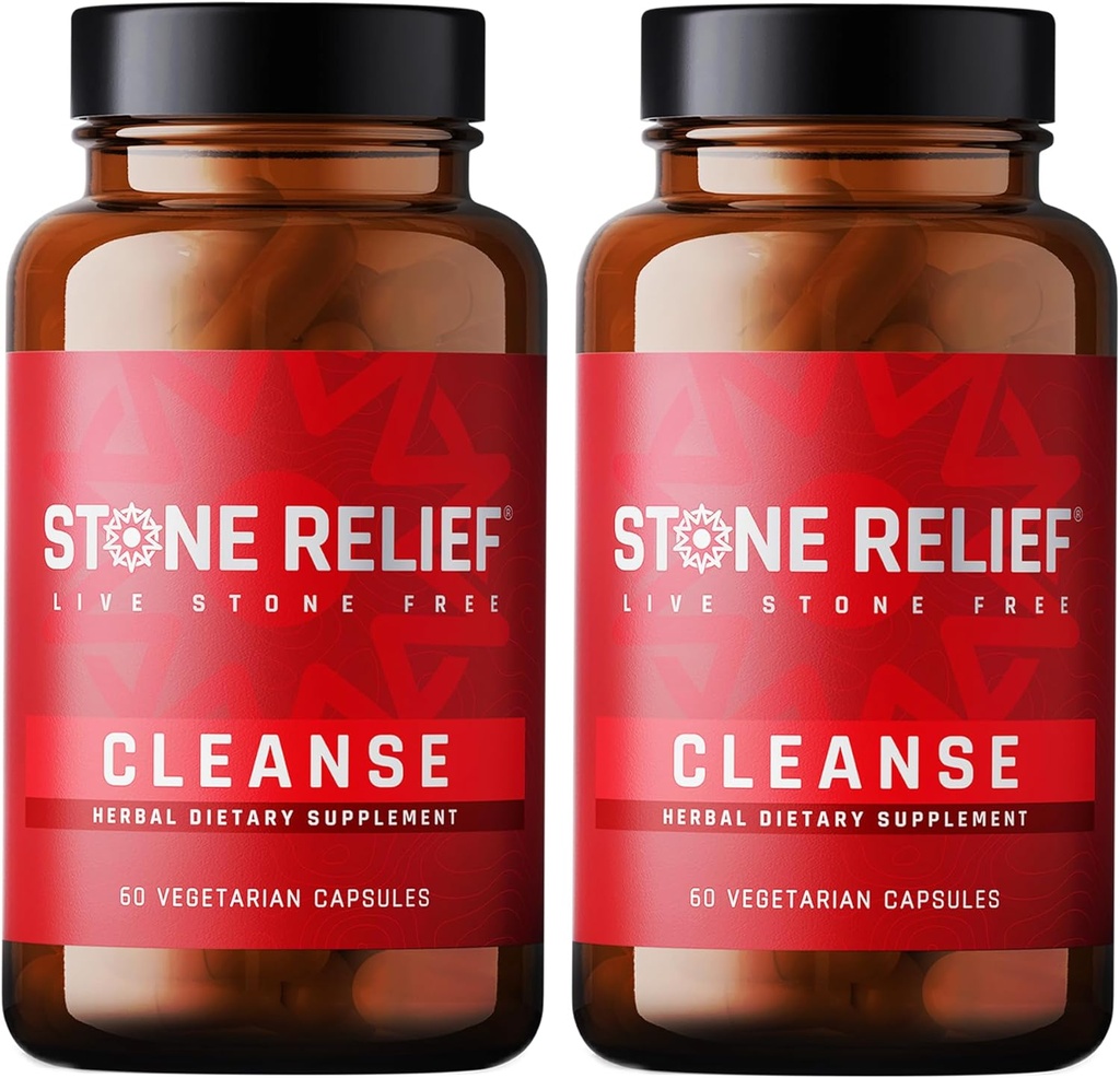 STONE RELIEFクレンジング - プレミアムチャンカピドラストーンブレーカコンプレックス - 男性/女性のための最高のナチュラルディスソルバー - 天然腎臓クレンジング&デトックスサプリメント - [2パック] - 120カプセル - 1,200mg