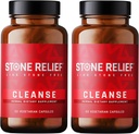 STONE RELIEFクレンジング - プレミアムチャンカピドラストーンブレーカコンプレックス - 男性/女性のための最高のナチュラルディスソルバー - 天然腎臓クレンジング&デトックスサプリメント - [2パック] - 120カプセル - 1,200mg