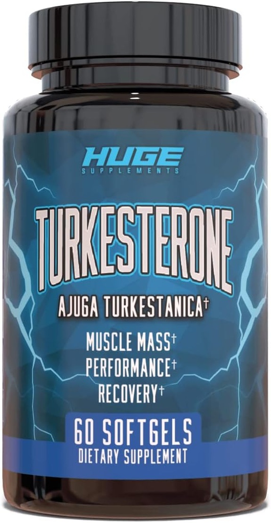 Turkesteroneの補足(500mg)のAjugaのTurkestanicaのエキスは、細い筋肉固まり、練習の性能を改善し、私達のSoftgelの吸収の技術(60のSoftgels)の筋肉回復を改善します