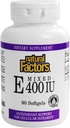 Natural Factors Vitamin E Mixed 400 IU, Antioxidant Support for Cellular Integrity, 90 Softgels