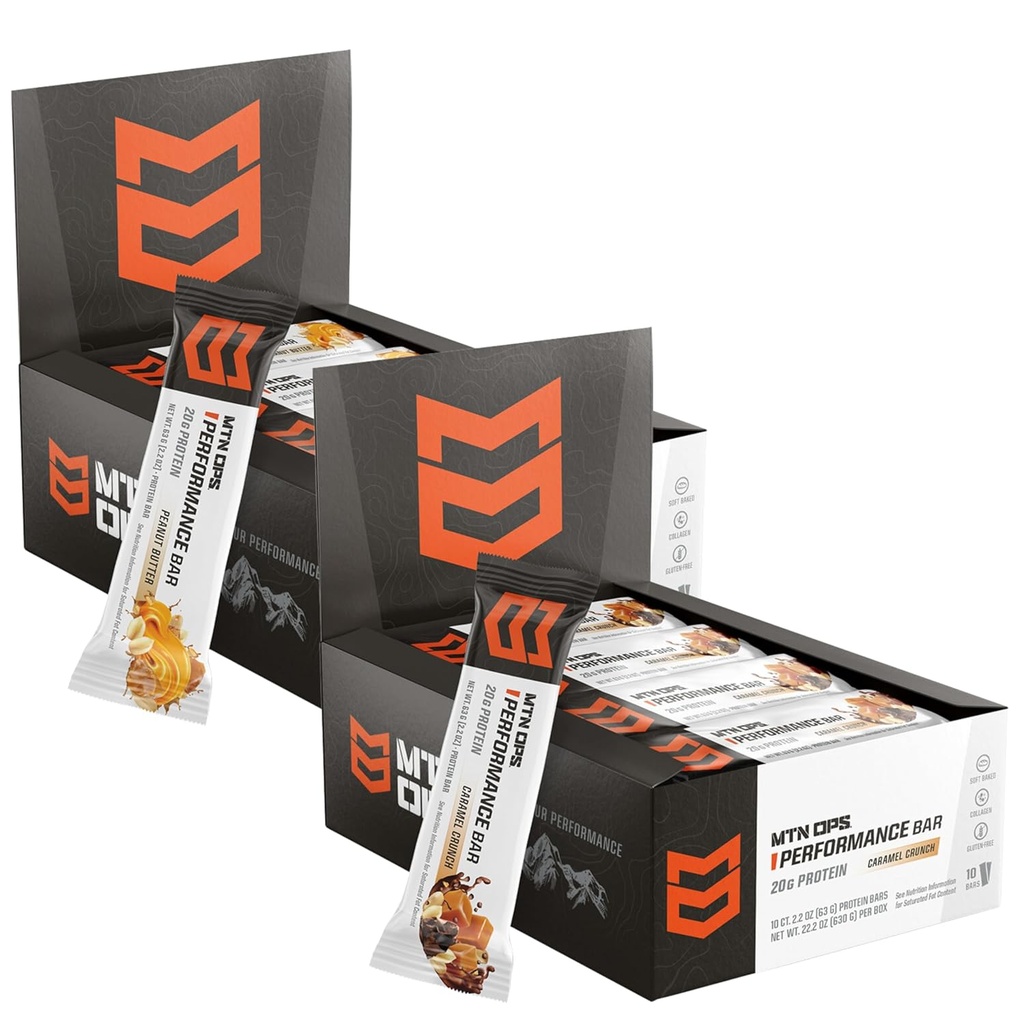 パフォーマンスバーキャラメルクランチェ+ピーナッツバターブリスバンドル