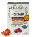 Quantumの健康のTheraZincの有機性亜鉛は大人及び子供12+のためのEchinacea及び蜂蜜の免除サポートを緩めます 自然に風味付けされた血のオレンジは後味なしの速い救助- 25の計算を絶食します